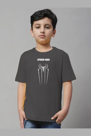 Friskers Boys Spider-Man Printed Pure Cotton T-shirt