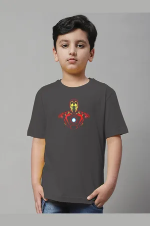 Friskers Boys Iron Man Printed Pure Cotton T-shirt