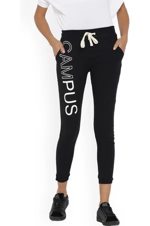 Campus Women Black Solid Joggers