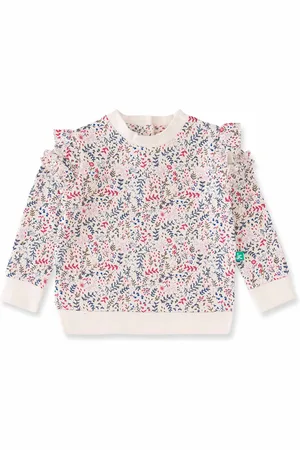 Juscubs Girls Floral Printed Cotton Sweatshirt