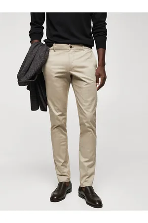 MANGO MAN Linen Slim Fit Trousers - Price History