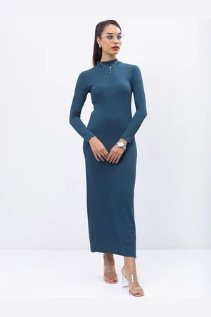 Tokyo Talkies High Neck Bodycon Dress