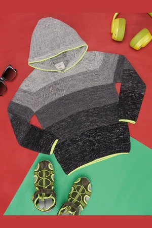Pantaloons Boys Colourblocked Acrylic Pullover Sweaters