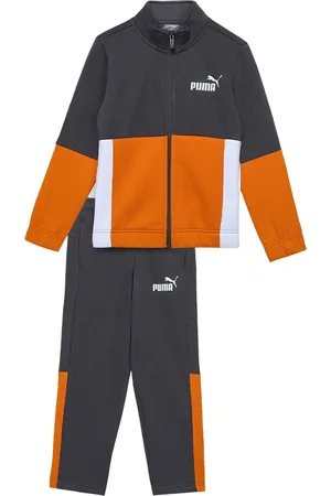 PUMA Boys Knitted Colourblocked Cotton Tracksuit