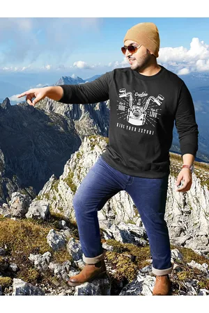 Sztori Men Plus Size Printed Sweatshirt