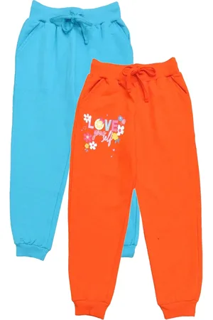 Clothe Funn Girls Pack Of 2 Mid-Rise Cotton Joggers