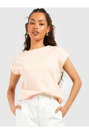 Boohoo Extended Sleeves Pure Cotton T-shirt