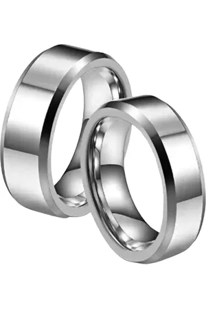 VÌEN Set Of 2 Silver-Plated Couple Finger Rings