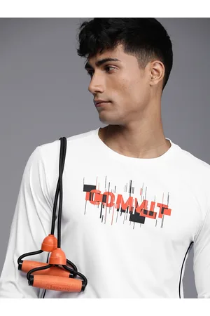 WROGN Men Printed Slim Fit Sports T-shirt