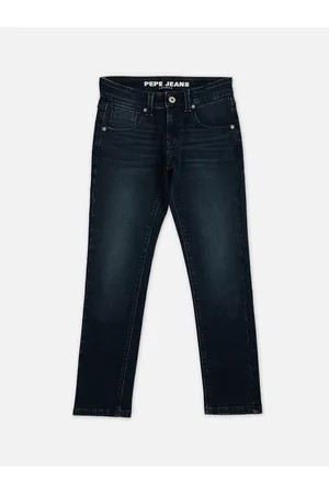 Pepe Jeans Boys Mid Rise Slim Fit Clean Look Light Fade Stretchable Jeans