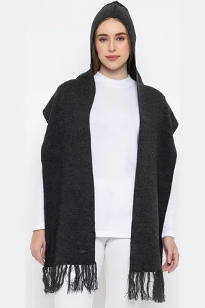 513 Clothing Acrylic Scarves With Attached Muffler Cap