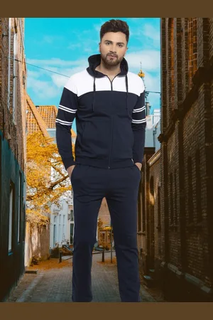 WILD WEST Hooded Cotton Fleece Winter Tracksuit