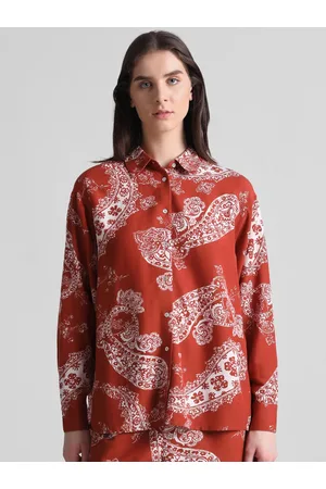 ONLY Onl slay ls Boxy Fit Ethnic Motifs Printed Casual Shirt