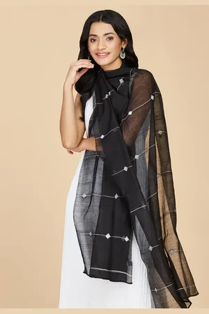 Fabindia Woven Design Silk Cotton Stole