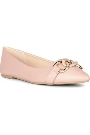 Bata Embellished Pointed Toe Ballerinas