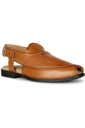 Bata Men Shoe-Style Sandals With Buckle Closure