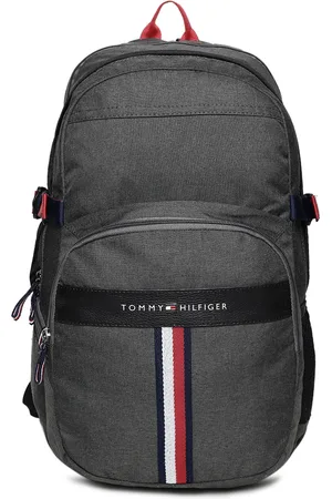 Tommy Hilfiger Unisex Charcoal Grey Solid Backpack