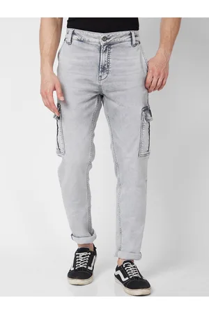 SPYKAR Men Relaxed Fit High-Rise Low Distress Heavy Fade Stretchable Jeans