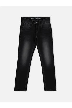 Pepe Jeans Boys Mid Rise Slim Fit Clean Look Heavy Fade Stretchable Cotton Jeans