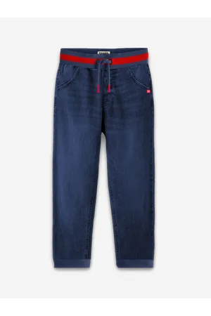 BONKIDS Boys Cotton Light Fade Clean Look Jogger Jeans