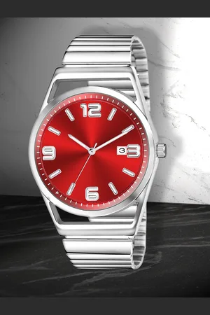Shocknshop Men Water Resistance Stainless Steel Analogue Chronograph Watch WCH88Red