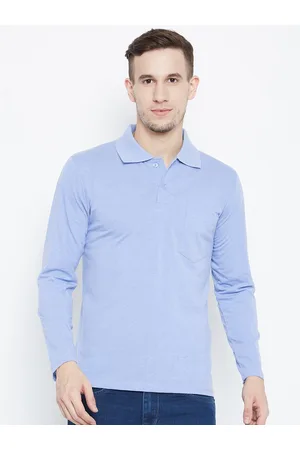 Camey Polo Collar Long Sleeves Cotton T-shirt