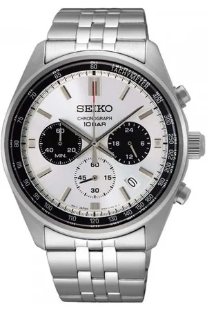 Seiko Men Stainless Steel Bracelet Style Straps Analogue Chronograph Watch SSB425P1