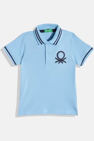 Benetton Boys Pure Cotton Polo Collar T-shirt