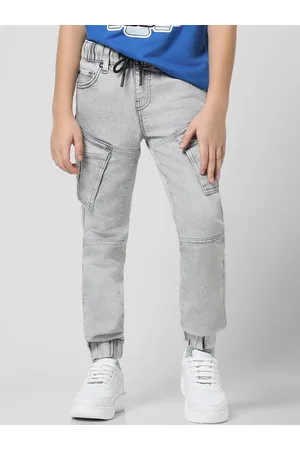 JACK & JONES Boys Relaxed Fit Heavy Fade Stretchable Jeans