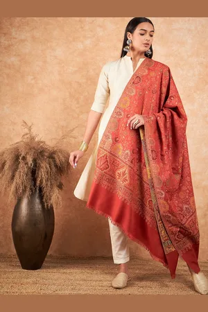HK colours of fashion Ethnic Motifs Woven Design Shawl
