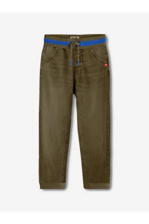 BONKIDS Boys Cotton Heavy Fade Clean Look Jogger Jeans