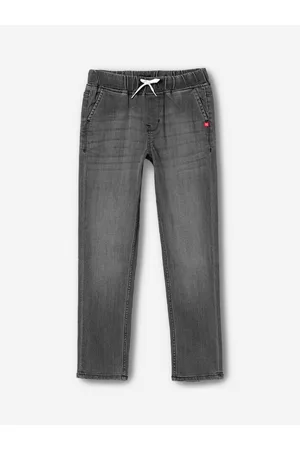 BONKIDS Boys Cotton Relaxed Fit Clean Look Light Fade Jeans