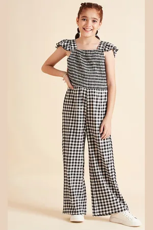 Cherry & Jerry Girls Checked Basic Jumpsuit