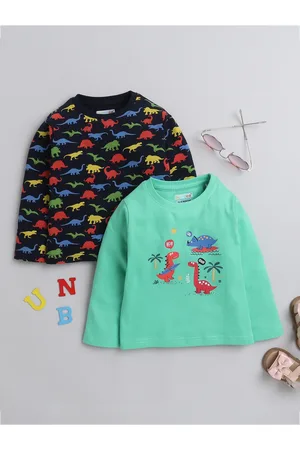BUMZEE Boys Pack Of 2 Conversational Printed Cotton Casual T-shirt