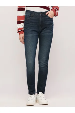 Pepe Jeans Women Skinny Fit High-Rise Light Fade Clean Look Stretchable Jeans
