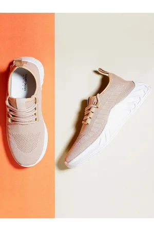 Tokyo Talkies Women Woven Design Comfort Insole Textile Contrast Sole Sneakers