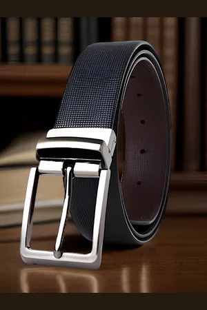 Invictus Men Textured Leather Reversible Formal Belt