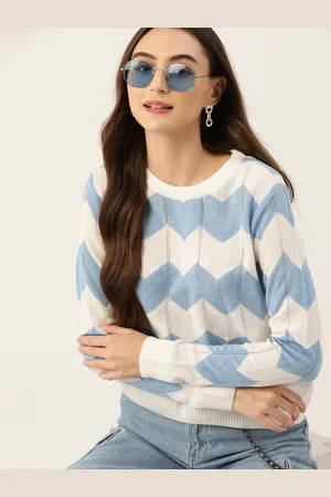 DressBerry Women Acrylic Chevron Patterned Pullover