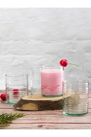 Pasabahce Green 4 Pieces Water Glass 280 ml Each