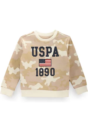 Ralph Lauren Boys Camouflage Printed Cotton Pullover Sweatshirt