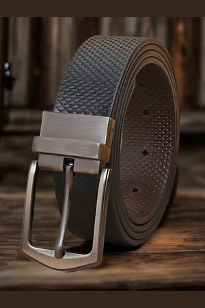 Invictus Men Textured Leather Reversible Formal Belt