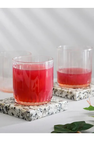 Pasabahce Pink 6 Pieces Whisky Glasses - 265 ML Each