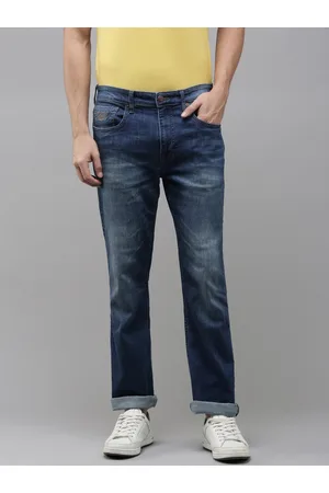 Ralph Lauren Men Harold Slim Straight Fit Stretchable Mid-Rise Jeans