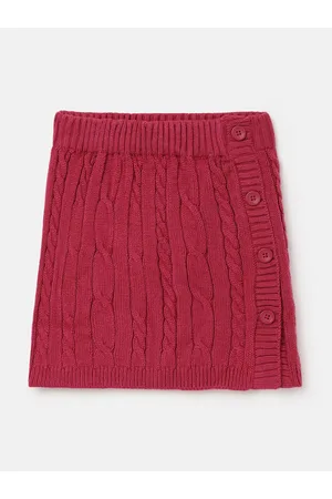 Benetton Girls Self Designed A-Line Mini Skirt