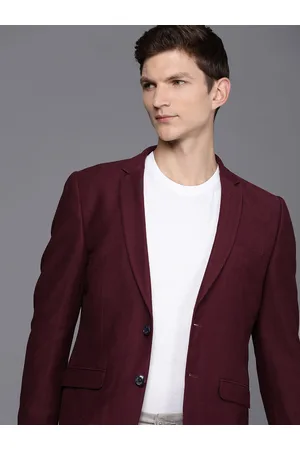 Buy LOUIS PHILIPPE Textured Cotton Super Slim Fit Men's Casual Blazer
