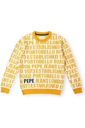 Pepe Jeans Boys Typography Printed Cotton Pullover Sweater