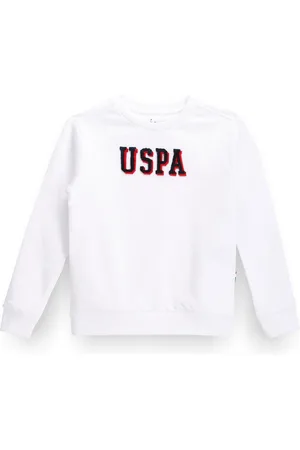 Ralph Lauren Boys Typography Printed Cotton Pullover Sweatshirt