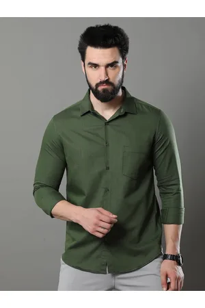 Bushirt Classic Spread Collar Chest Pocket Oxford Pure Cotton Casual Shirt
