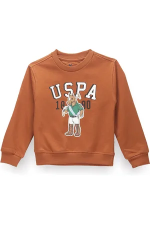 Ralph Lauren Boys Graphic Printed Cotton Pullover Sweatshirt