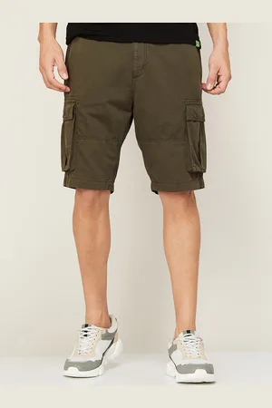 Lifestyle Men Olive Green Cargo Shorts